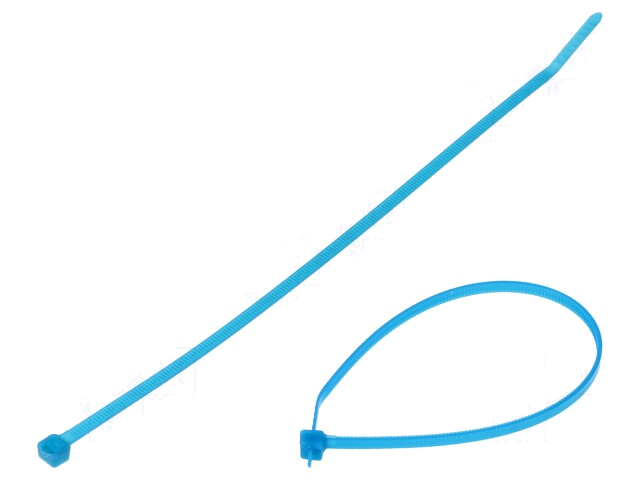 Kabelbinder; L: 203mm; W: 3,4mm; TEFZEL; 133N; lichtblauw; Ømax: 51mm Kabelbinder; L: 203mm; W: 3,4mm; TEFZEL; 133N; lichtblauw; Ømax: 51mm